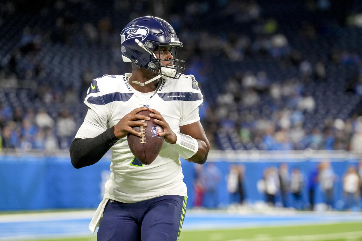 Geno Smith #7 of the Seattle Seahawks has been a fantasy star