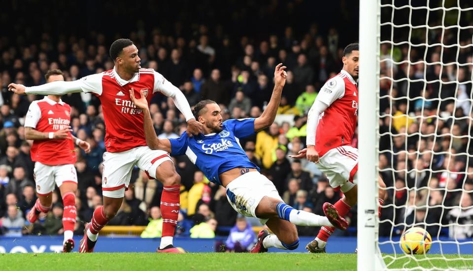 Dominic Calvert-Lewin looked lively as he tries to recapture best Everton form (EPA)