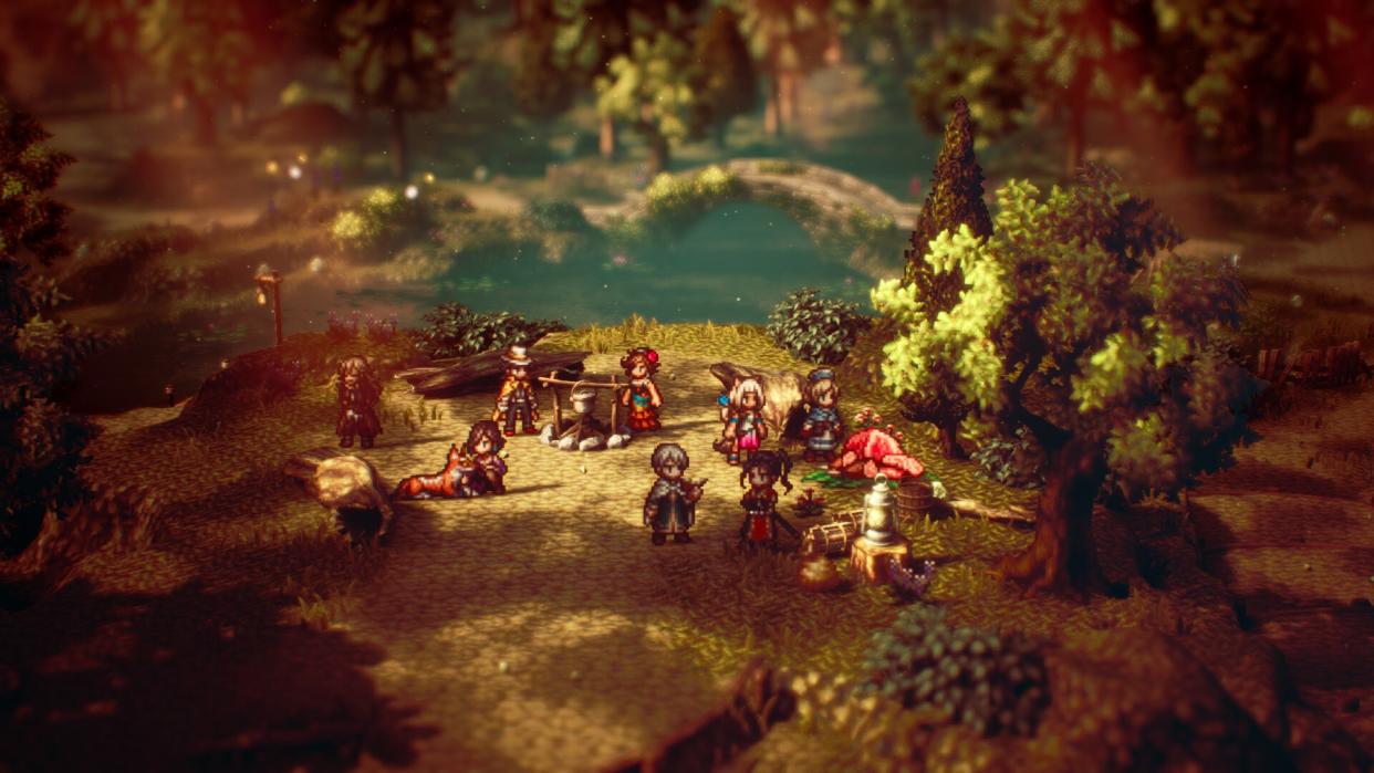  Octopath Traveler 2 camp. 