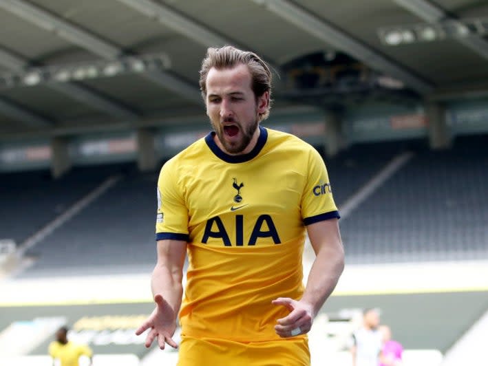 <p>Kane remains joint top scorer in the Premier League</p> (Getty Images)