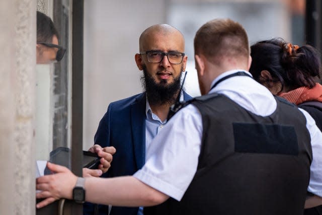 Majid Novsarka, also known as Majid Freeman, outside the Old Bailey 