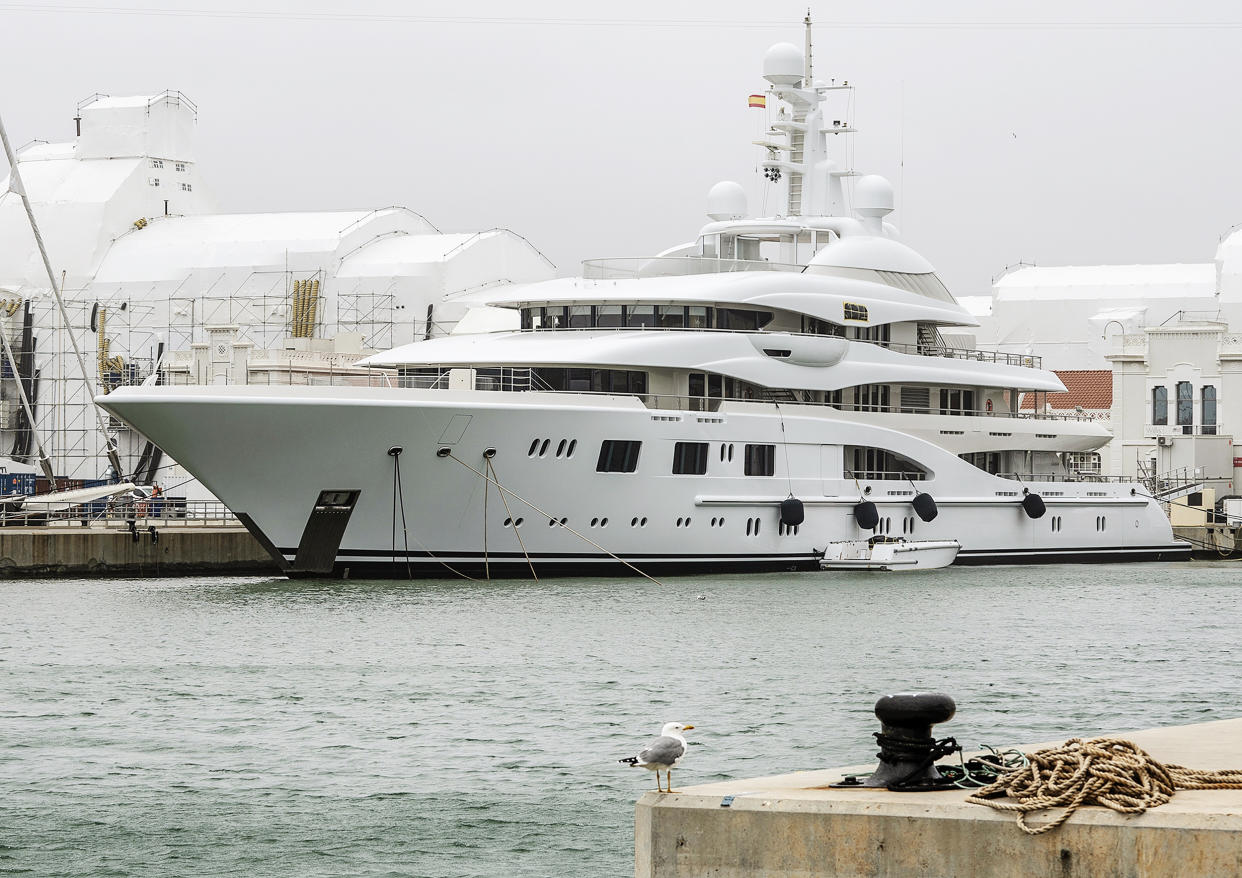 Spain Impounds $154 Million Russian-Owned 'Valerie' Superyacht (Mireia Comas Franch / Bloomberg via Getty Images)