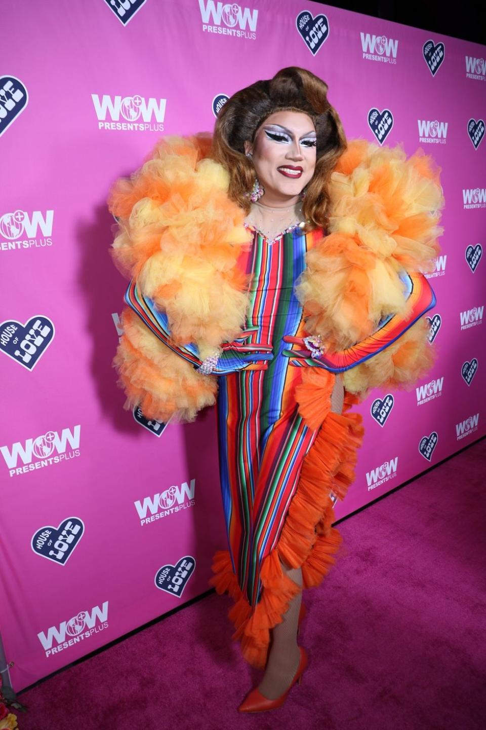 Drag Race Mexico S2 premier red carpet arrivals Natasha Hundreds Miss Long Beach Pride