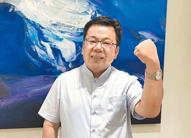 民進黨嘉義市長參選人李俊俋挑戰市長寶座。（廖素慧攝）