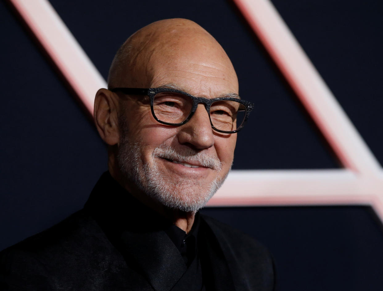 Patrick Stewart arrives for the world premiere of the film "Charlie's Angels" in Los Angeles, California, U.S. November 11, 2019. REUTERS/Mario Anzuoni