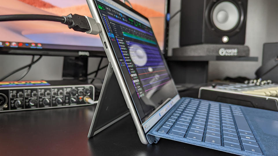 Side profile of Microsoft Surface Pro 9