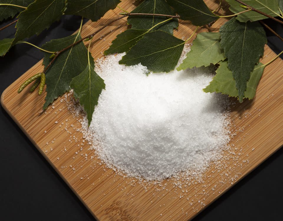 Xylitol is sometimes labeled as sugar alcohol, so named because parts of its chemical structure resemble those of sugar and alcohol.