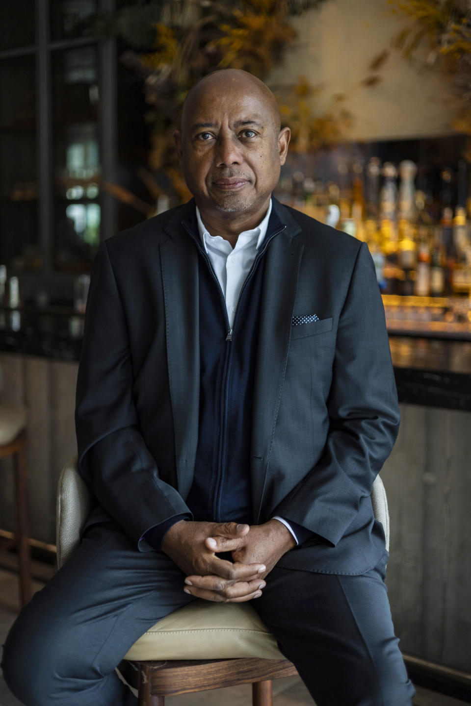 FILE - Director Raoul Peck poses for a portrait to promote his documentary film "Silver Dollar Road" during the Toronto International Film Festival on Sept. 9, 2023, in Toronto. (Photo by Joel C Ryan/Invision/AP, File)