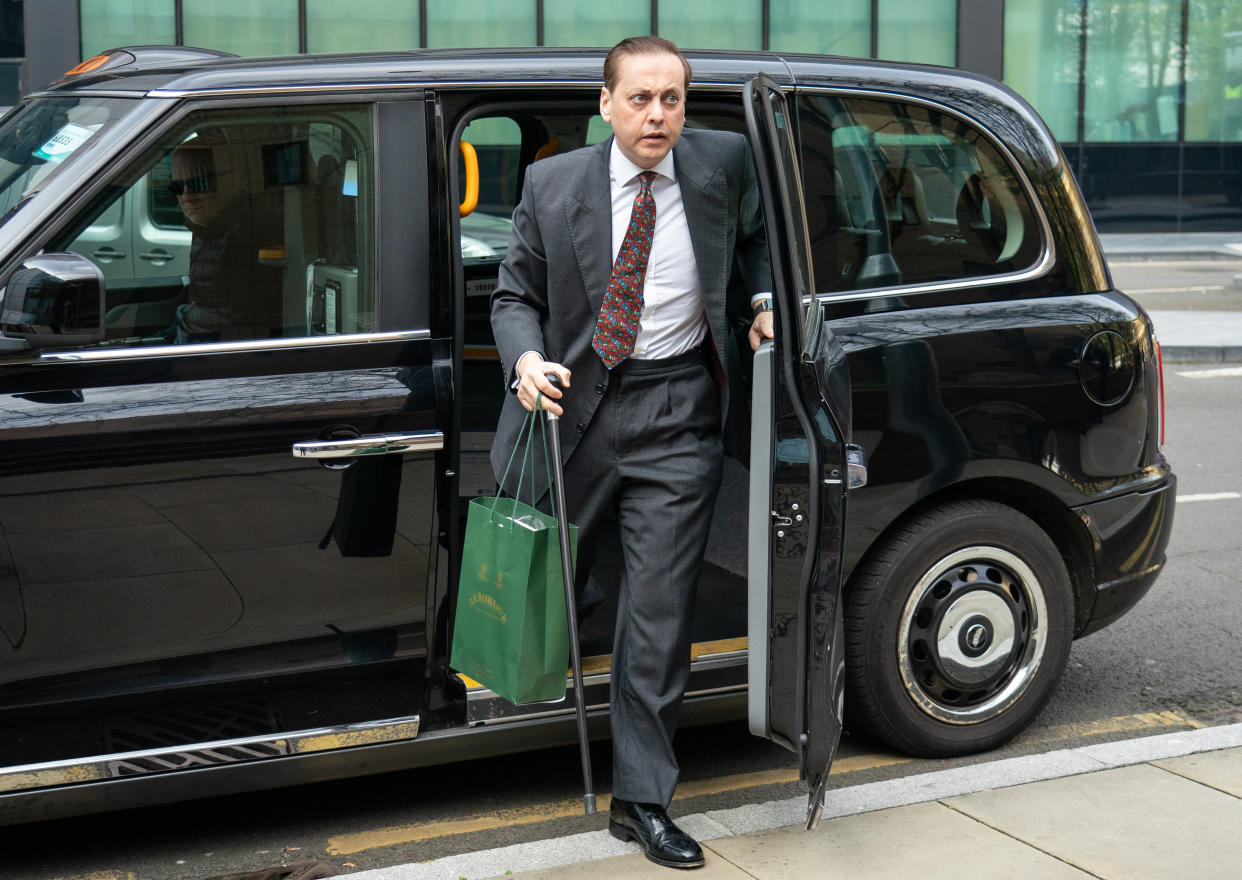 Imran Ahmad Khan arrives at Southwark Crown Court in London, where he is accused of molesting a 15-year-old boy in 2008. He is charged with a single count of sexual assault against the then teenager, who cannot be identified for legal reasons. Picture date: Monday April 11, 2022.