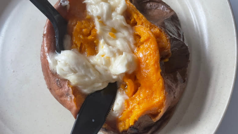 sweet potato with honey butter