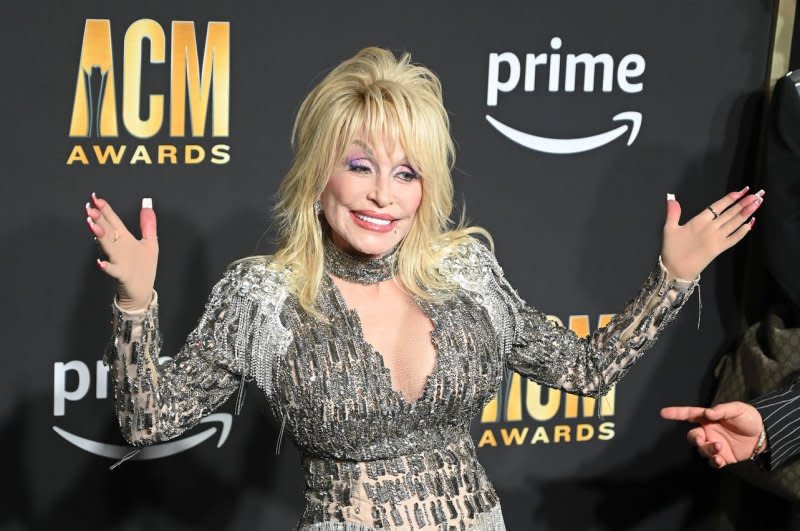 Dolly Parton attends the Academy of Country Music Awards in May. File Photo by Ian Halperin/UPI