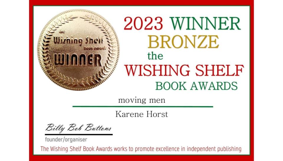 Author Karene Horst's Bronze Wishing Shelf Book Award