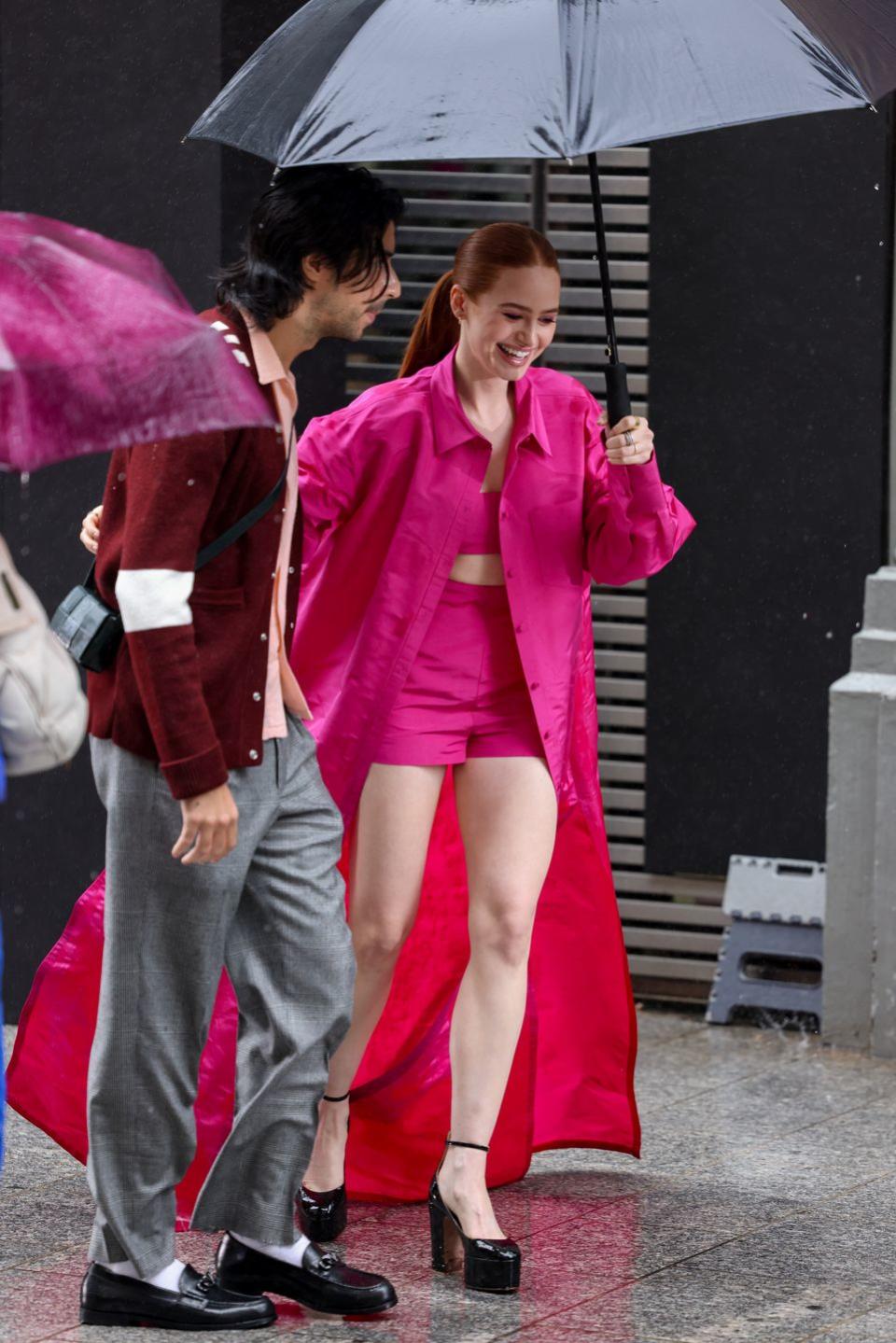 paris, france   october 02 madelaine petsch attends the paris fashion week   womenswear springsummer 2023   day seven on october 02, 2022 in paris, france photo by arnold jerockigc images