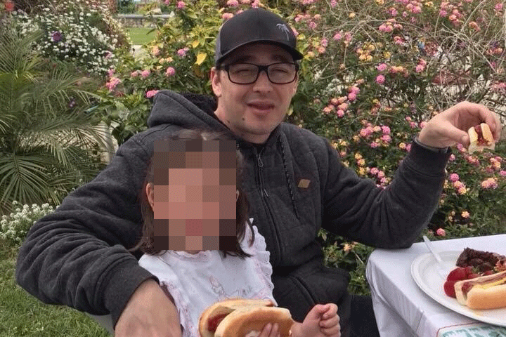 Father Anthony Mele was stabbed to death while daughter, 5, sat on his lap in busy restaurant (GoFundMe)