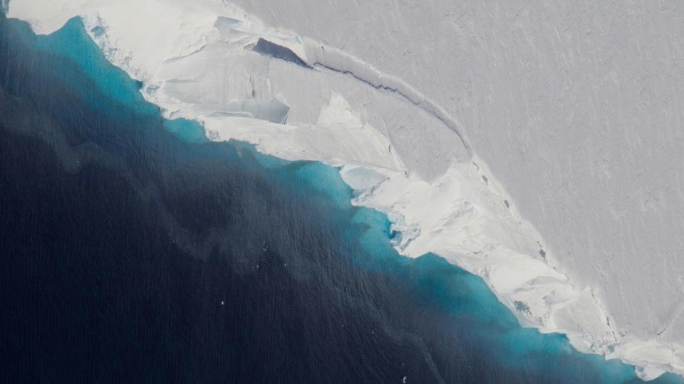 Thwaites Glacier in West Antarctica. | NASA/OIB/Jeremy Harbeck