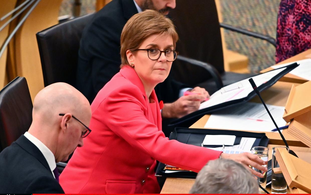 Nicola Sturgeon, pictured in Holyrood, has dismissed concerns from the United Nations about the new legislation - Ken Jack/Getty