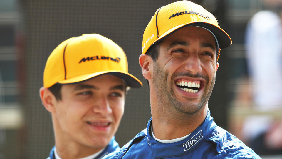 Lando Norris and Daniel Ricciardo are set to race for McLaren until 2023, after Norris signed a three-year extension with the team. (Photo by Joe Portlock/Getty Images)