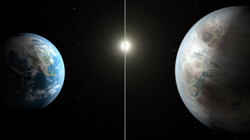 Kepler-452b，一顆近似地球的太陽系外行星。（NASA）