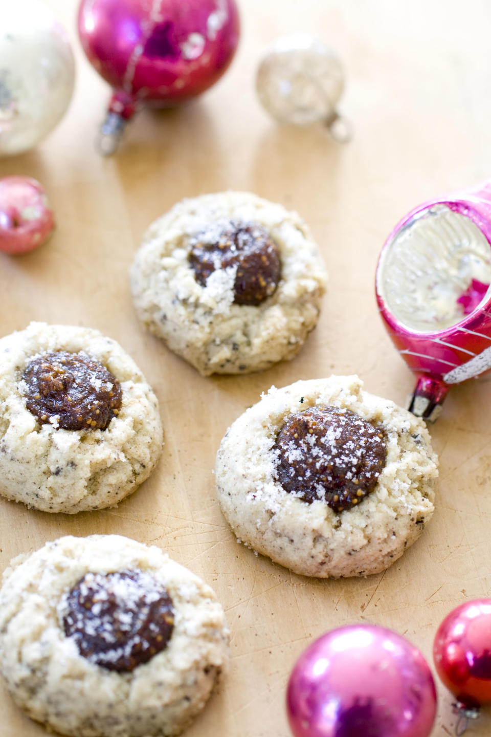 This Sept. 16, 2013 photo shows brown butter fig thumbprint cookies in Concord, N.H. (AP Photo/Matthew Mead)