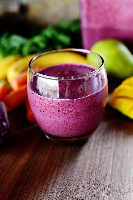 non alcoholic easter drinks purple resolution smoothie