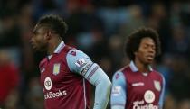 Aston Villa's Carlos Sanchez and Micah Richards look dejected Mandatory Credit: Action Images / Alex Morton