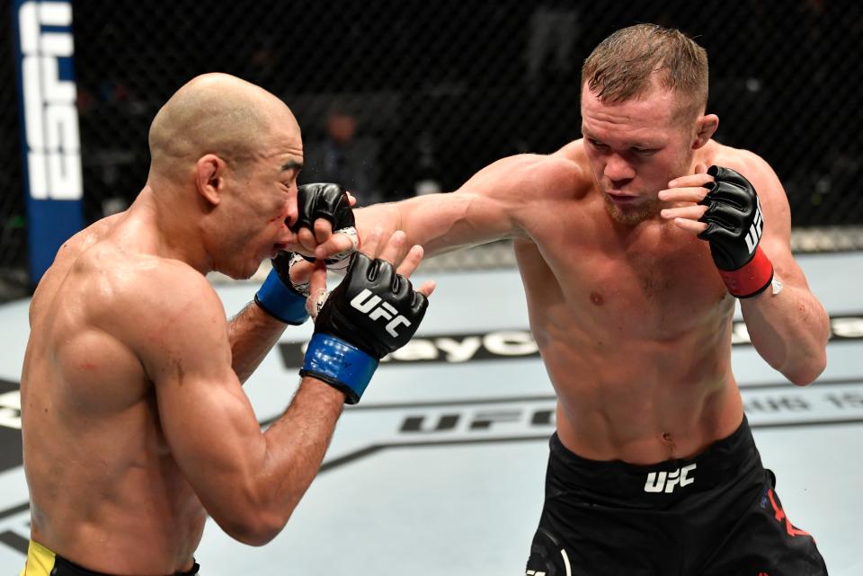 Petr Yan makes the first defence of the bantamweight title he won against Jose Aldo last yearZuffa LLC via Getty Images