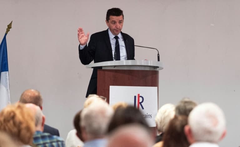 Le maire de Saint-Etienne Gaël Perdriau lors d'une réunion publique, le 26 juin 2019 - ROMAIN LAFABREGUE © 2019 AFP