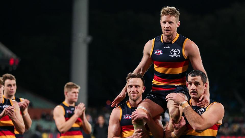 Rory Sloane chaired off. 