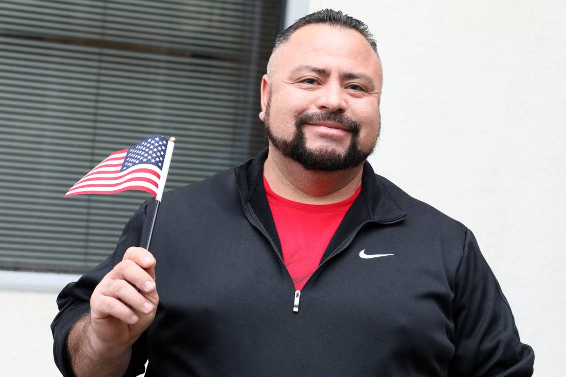 Modesto resident José Trinidad Piceno Chávez was one of the 40 individuals from 15 counties who were sworn in as U.S. citizens Wednesday (Dec. 20) afternoon at the U.S. Citizenship and Immigration Services Fresno field office.