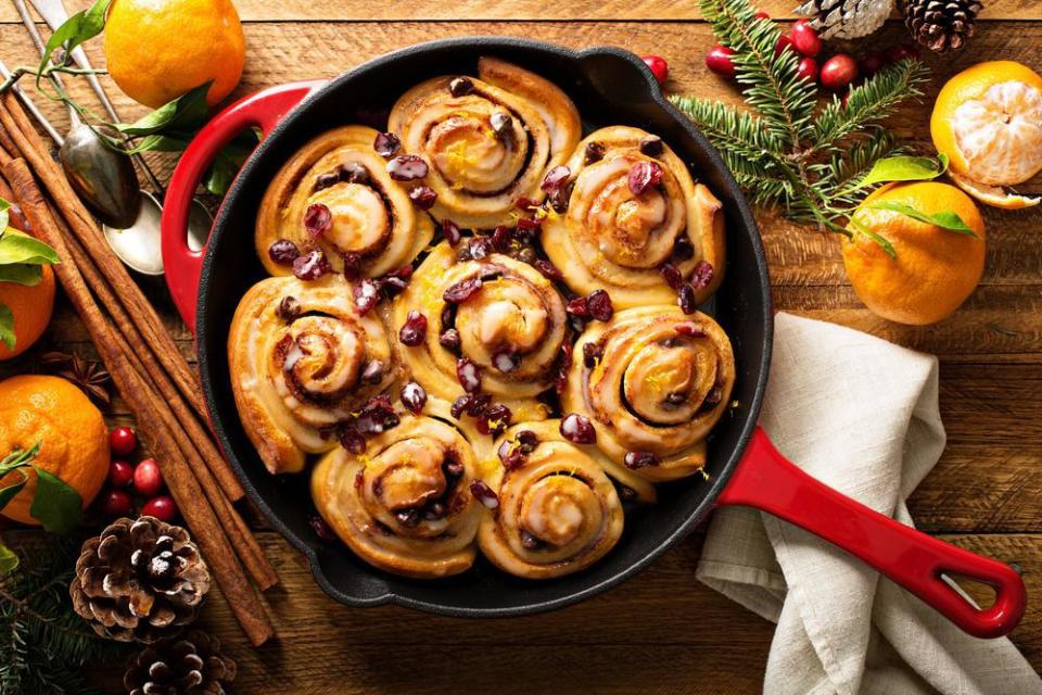 Bejeweled Cranberry-Orange Rolls