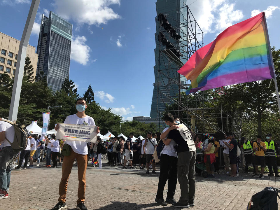 Image: Pride parade in Taipei (Louise Watt / for NBC News)