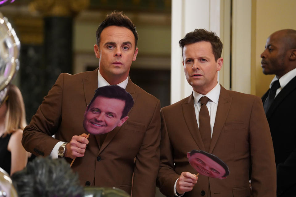 Ant and Dec in their Men in Brown spoof series for Saturday Night Takeaway. (ITV)