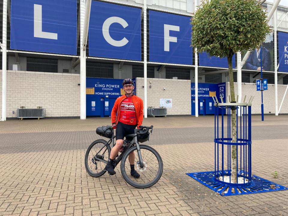 Mr Miller at Leicester City FC last summer 