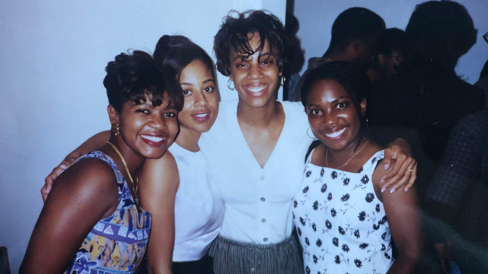 From left, Antoinette Coakley, Nina Coleman, Lisa Fairfax and Ketanji Brown Jackson in 1996.<span class="copyright">Courtesy of Lisa Fairfax</span>