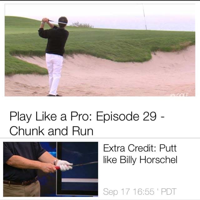 Golf Channel screen shots