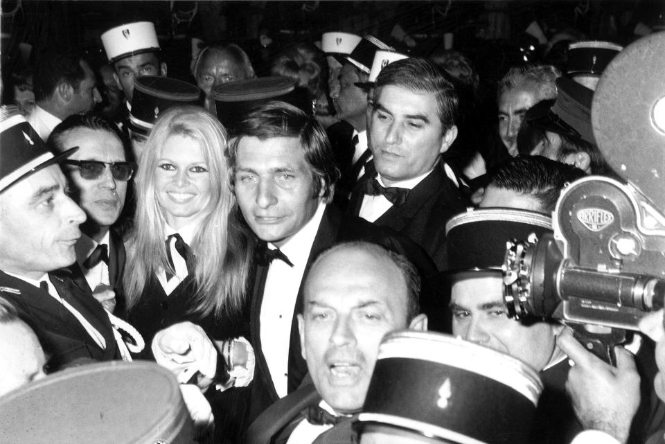 Brigitte Bardot and Gunter Sachs at Cannes, 1967