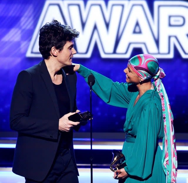 John Mayer and Alicia Keys