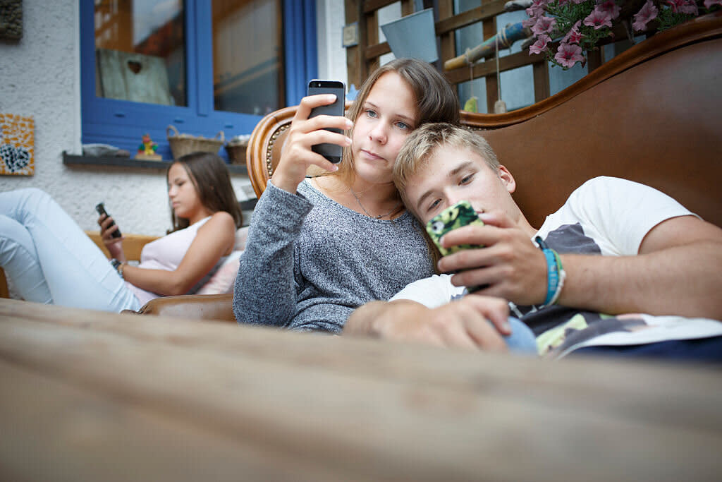 The effect of social media on teens is "trivial", a study says (Picture: Getty) 