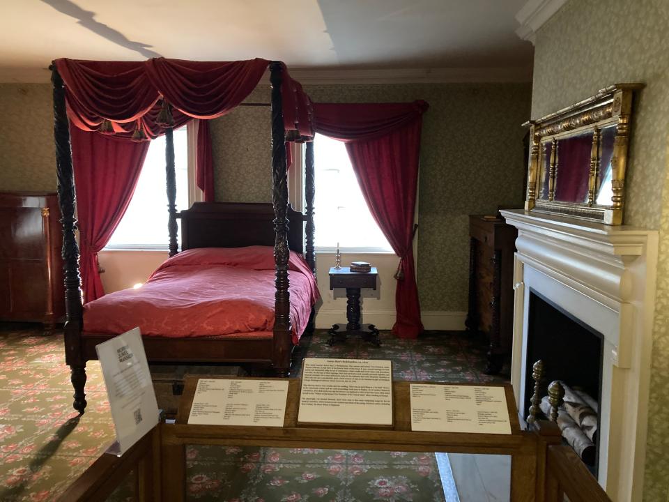 A bedroom at Morris-Jumel Mansion.