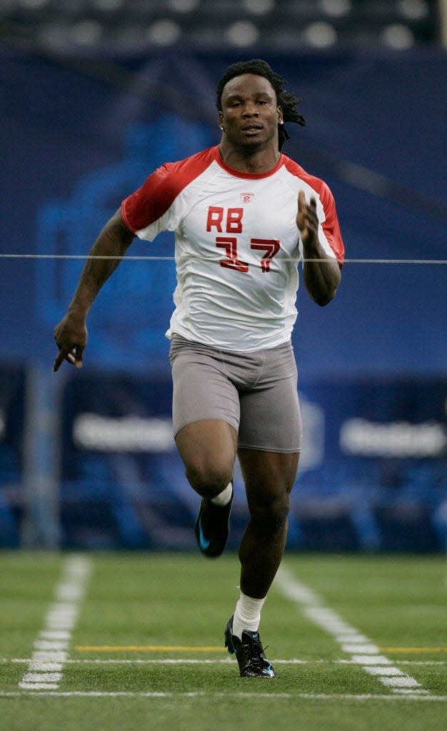 1. Chris Johnson, RB

TIME: 4.24

YEAR: 2008

SCHOOL: East Carolina

Since official NFL Scouting Combine data only dates back to 2006, Johnson's mark remains the standard by which current combine participants strive to beat.