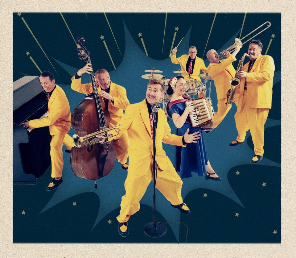 The British group Jive Aces performs in Naples this month.