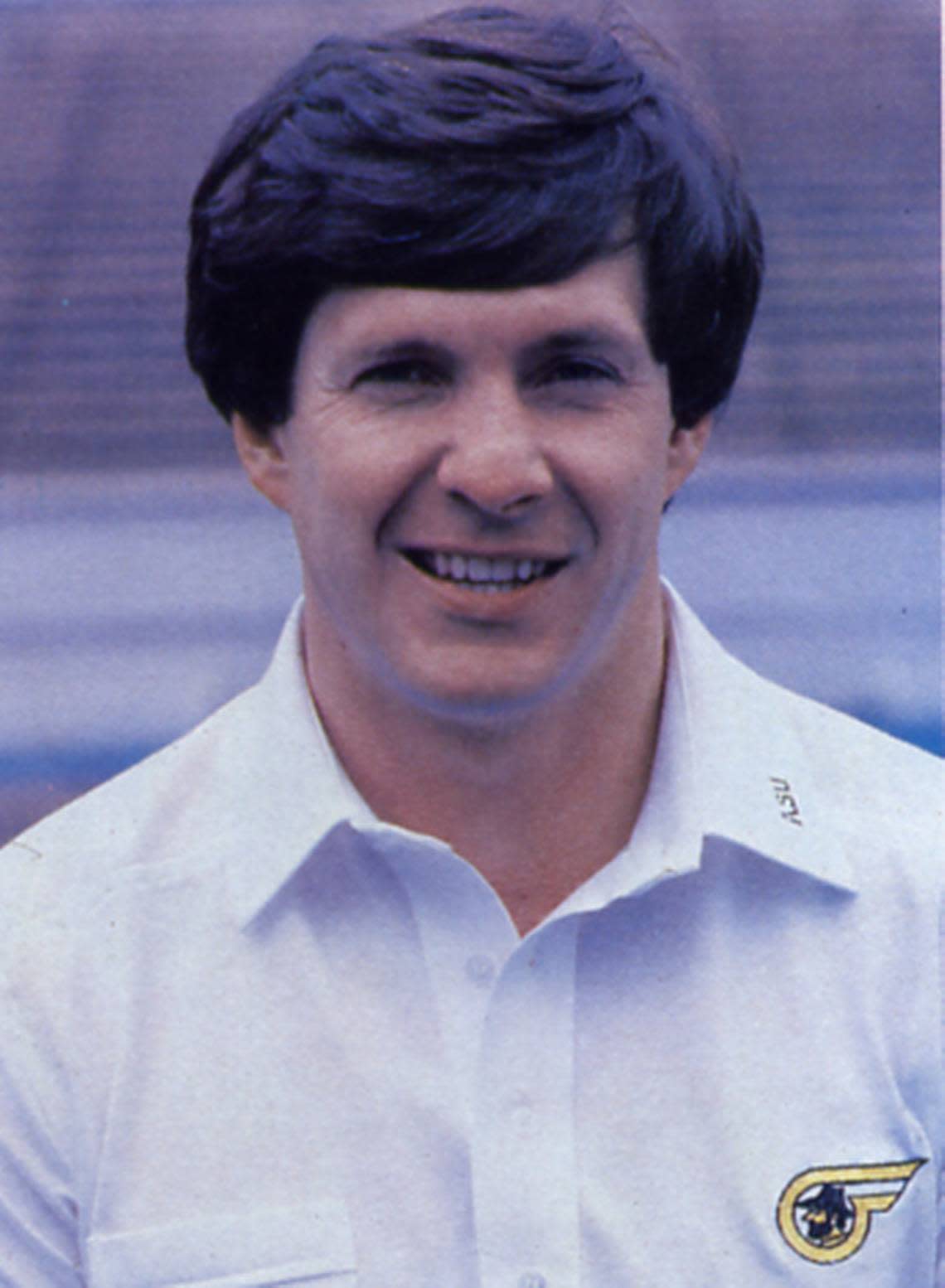 North Carolina coach Mack Brown’s mugshot from 1983 when he served as head coach at Appalachian State.