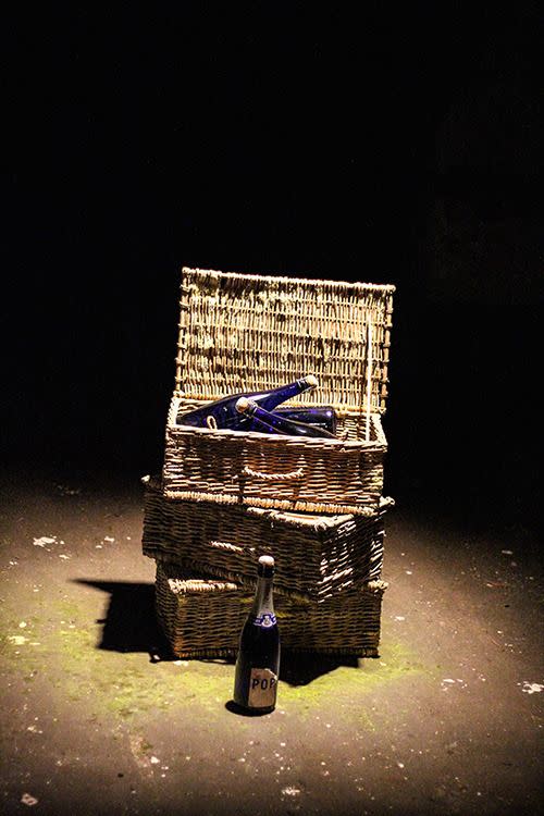Bottles and baskets at Pommery. Photo: Skye Gilkeson