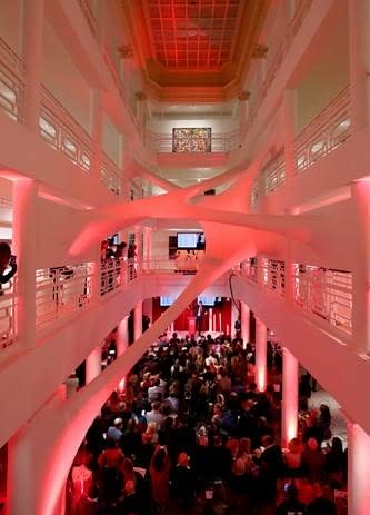 The Sotheby’s–Larry Gagosian “Red Auction” for AIDS in Miami, where Bono performed.