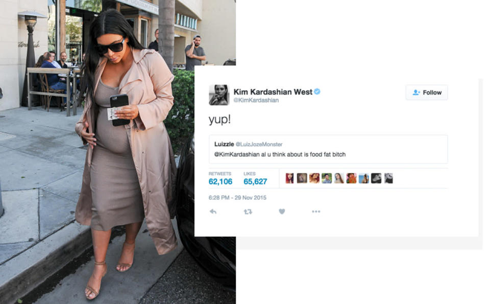 Kim Kardashian was pregnant during nearly all of 2015…