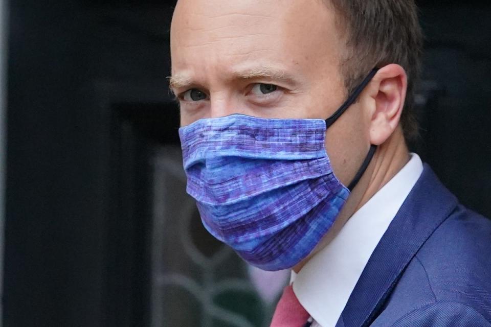 Matt Hancock was heavily criticised in his role as health secretary during the pandemic (PA Archive)