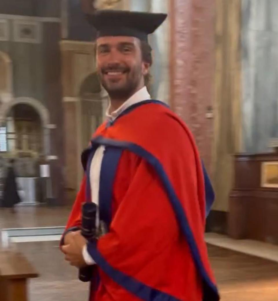 Joe Wicks was beaming moments after receiving his nod (Joe Wicks / Instagram`)