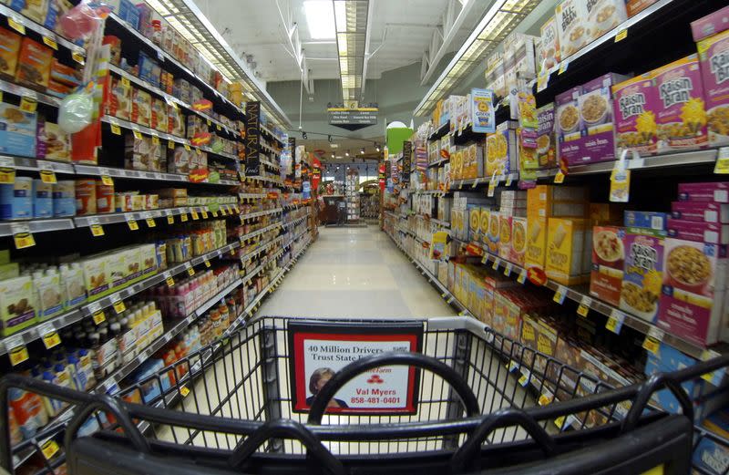 FILE PHOTO: Breakfast cereal is shown for sale at a Ralphs grocery store in Del Mar, California