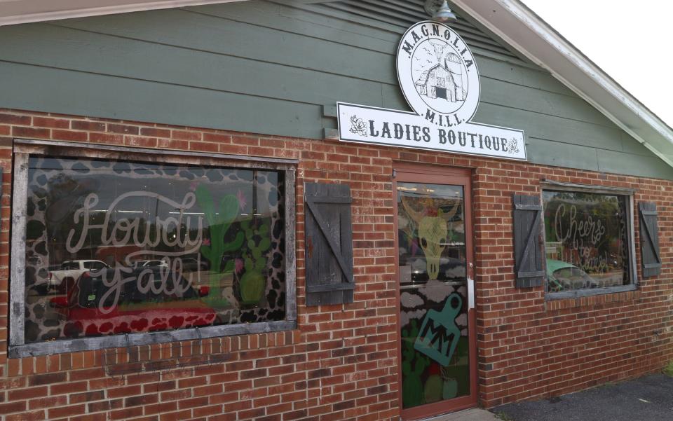 The exterior of Magnolia Mill Ladies Boutique on Main Street in Boiling Springs Friday afternoon, April 29, 2022.