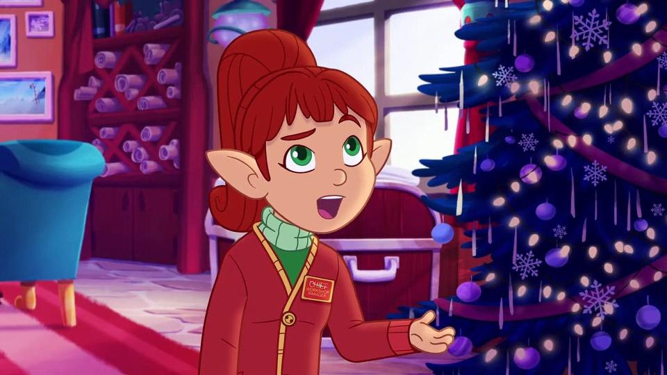 Singer Julia Michaels stars as Marzipan, a young elf, in 2023's "Glisten and the Merry Mission."